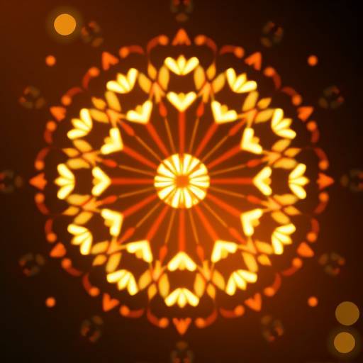 Abstract light pattern
