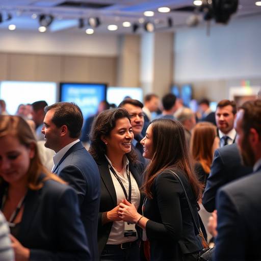 Dynamic candid shot from a corporate event held in our spacious studio, capturing genuine interactions and vibrant atmosphere.