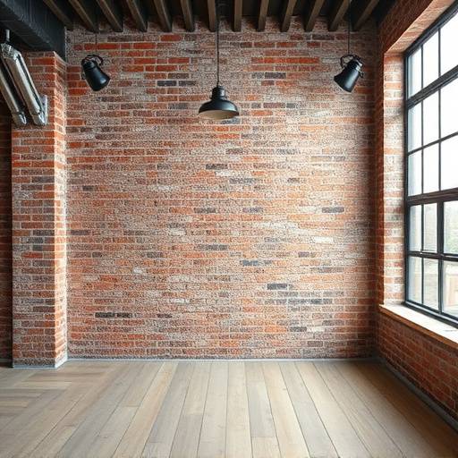 Interior view of The Urban Canvas studio with exposed brick walls and a raw, industrial feel