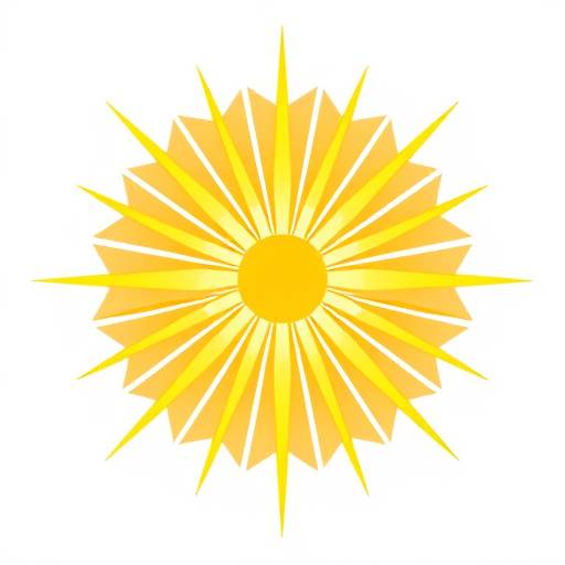 Stylized light rays icon